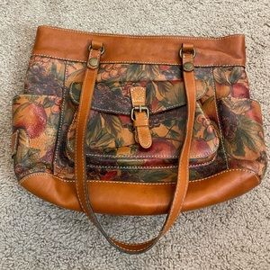 Patricia Nash Floral Leather Large Bag